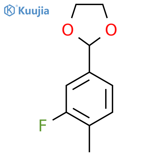 2-(3-Fluoro-4-methylphenyl)-1,3-dioxolane structure