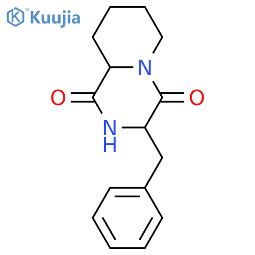 Cyclo(phenylalanylpipecolinyl); (3S,9aS)-form structure