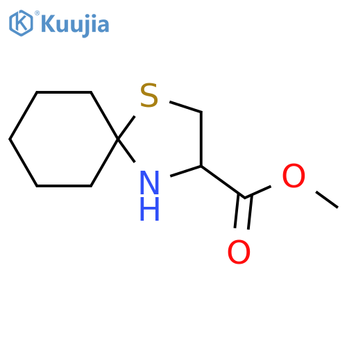 Methyl 1-thia-4-azaspiro[4.5]decane-3-carboxylate hydrochloride structure