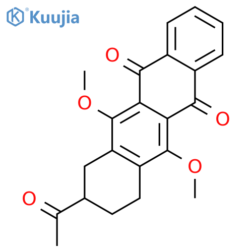 5,12-Naphthacenedione,8-acetyl-7,8,9,10-tetrahydro-6,11-dimethoxy- structure