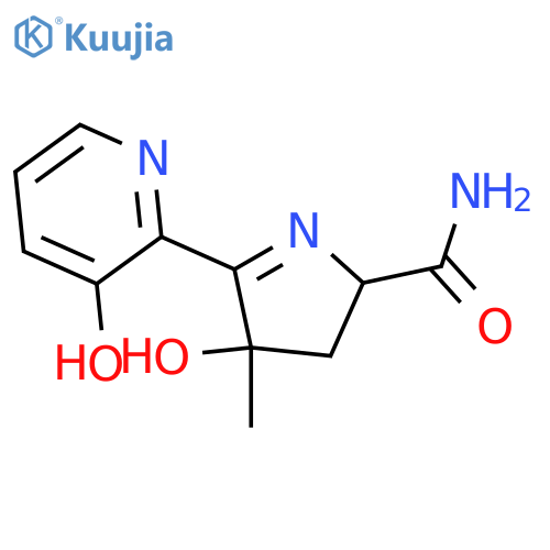 2H-Pyrrole-2-carboxamide, 3,4-dihydro-4-hydroxy-5-(3-hydroxy-2-pyridinyl)-4-methyl- structure