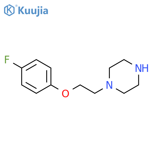 1-2-(4-fluorophenoxy)ethylpiperazine structure