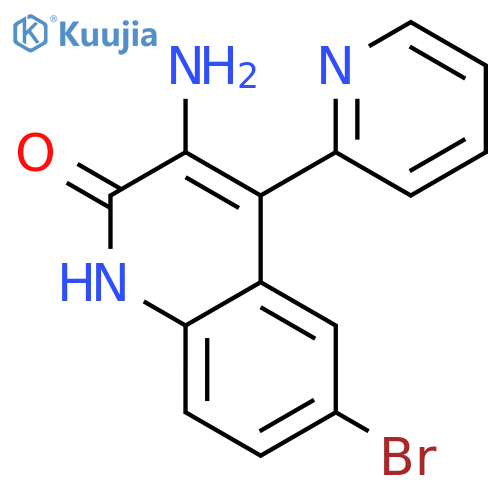 3-Amino-6-bromo-4-(2-pyridinyl)-2(1H)-quinolinone structure