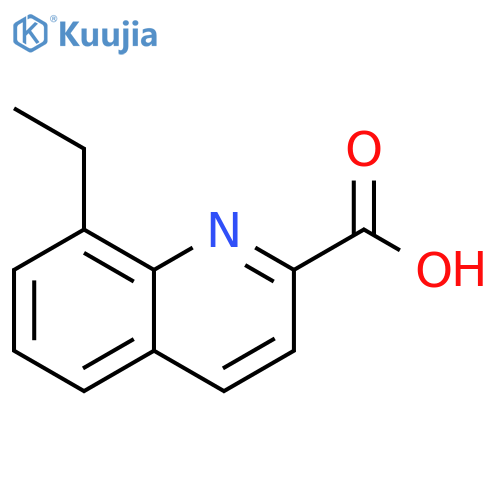 8-ethylquinoline-2-carboxylic acid structure