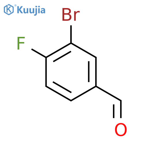 3-Bromo-4-fluorobenzaldehyde structure