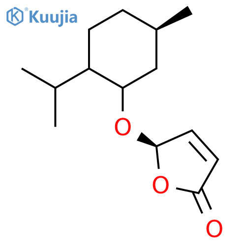2(5H)-Furanone,5-[[(1R,2S,5R)-5-methyl-2-(1-methylethyl)cyclohexyl]oxy]-, (5R)- structure