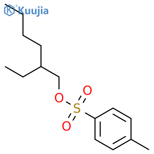 Benzenesulfonic acid, 4-methyl-, 2-ethylhexyl ester structure