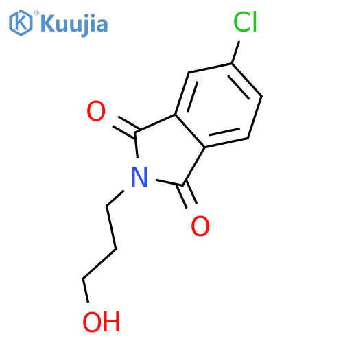 1H-Isoindole-1,3(2H)-dione, 5-chloro-2-(3-hydroxypropyl)- structure