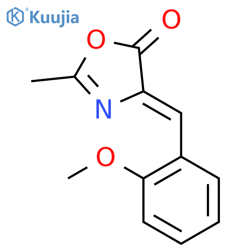 4-(2-Methoxybenzylidene)-2-methyloxazol-5(4H)-one structure