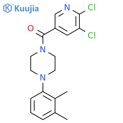 1-(5,6-Dichloropyridine-3-carbonyl)-4-(2,3-dimethylphenyl)piperazine structure