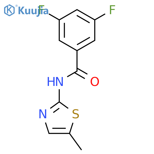 Benzamide,3,5-difluoro-N-(5-methyl-2-thiazolyl)- structure