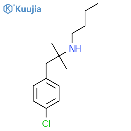 1-(4-chlorophenyl)-2-methylpropan-2-yl(methyl)amine structure
