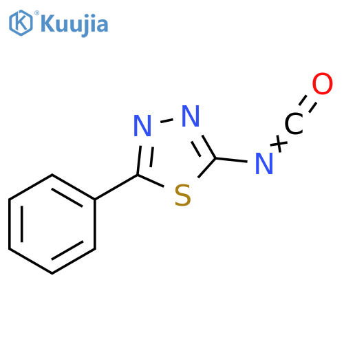 2-isocyanato-5-phenyl-1,3,4-thiadiazole structure