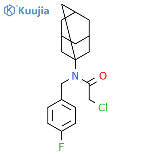 N-(adamantan-1-yl)-2-chloro-N-(4-fluorophenyl)methylacetamide structure