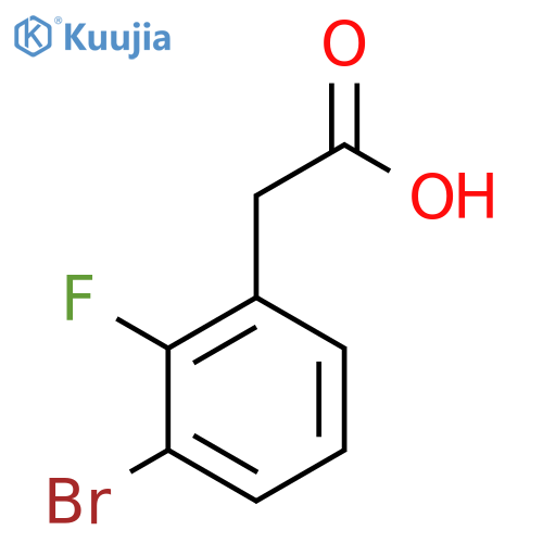 Benzeneacetic acid,3-bromo-2-fluoro- structure