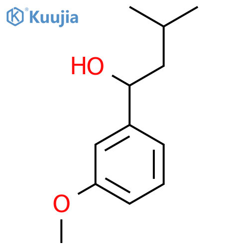 1-(3-Methoxyphenyl)-3-methylbutan-1-ol structure
