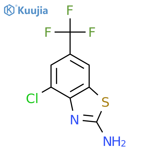 2-Benzothiazolamine, 4-chloro-6-(trifluoromethyl)- structure