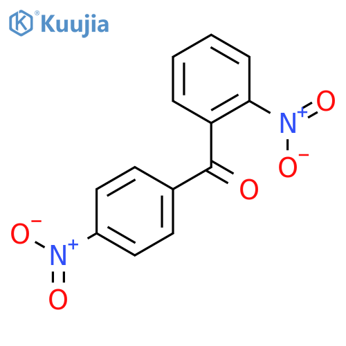 (2-Nitrophenyl)(4-nitrophenyl)methanone structure