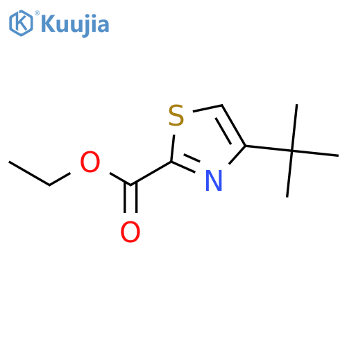 ethyl 4-tert-butyl-1,3-thiazole-2-carboxylate structure