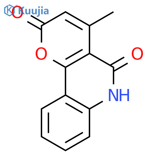 4-methyl-2H-pyrano[3,2-c]quinoline-2,5(6H)-dione structure