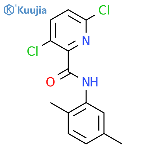 3,6-dichloro-N-(2,5-dimethylphenyl)pyridine-2-carboxamide structure