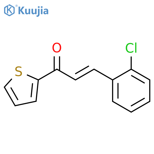 (E)-3-(2-chlorophenyl)-1-thiophen-2-ylprop-2-en-1-one structure