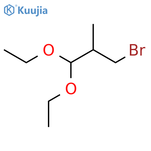 3-Bromo-1,1-diethoxy-2-methylpropane structure