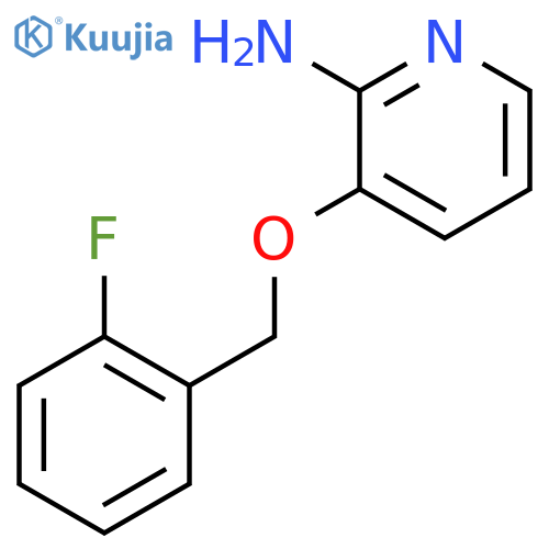 2-Pyridinamine, 3-[(2-fluorophenyl)methoxy]- structure