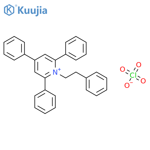 Pyridinium, 2,4,6-triphenyl-1-(2-phenylethyl)-, perchlorate structure