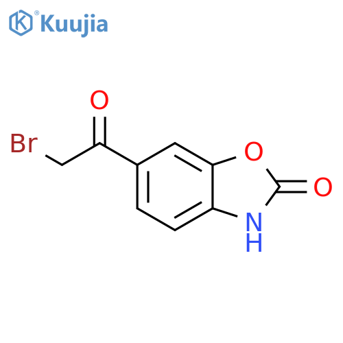 6-(2-Bromoacetyl)-2,3-dihydro-1,3-benzoxazol-2-one structure