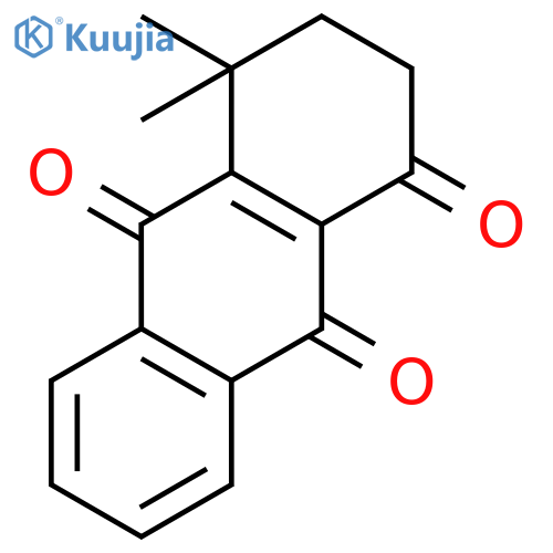 1,9,10(2H)-ANTHRACENETRIONE, 3,4-DIHYDRO-4,4-DIMETHYL- structure