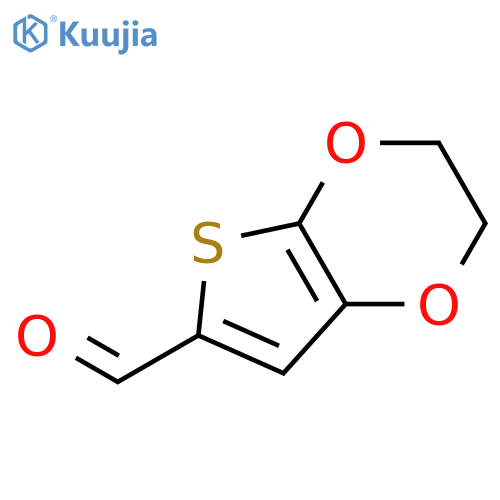Thieno[2,3-b]-1,4-dioxin-6-carboxaldehyde, 2,3-dihydro- structure