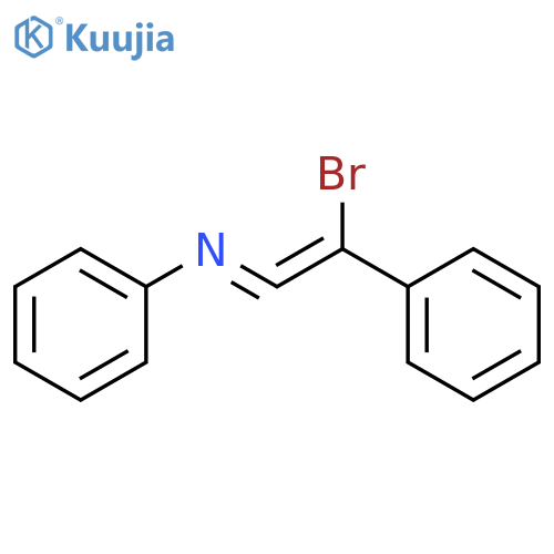 Benzenamine, N-(bromophenylethenylidene)- structure