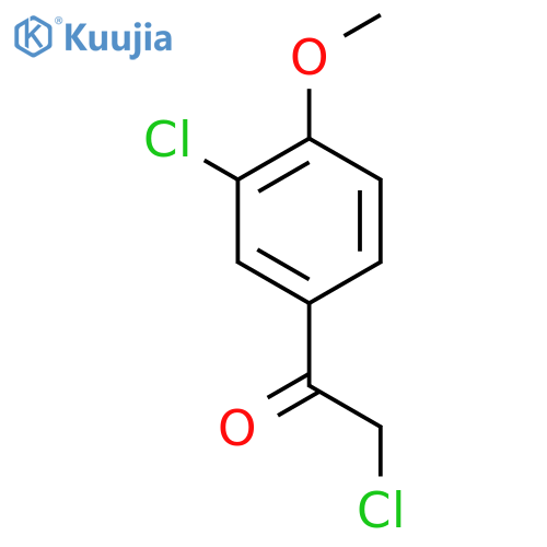 2-chloro-1-(3-chloro-4-methoxyphenyl)ethan-1-one structure