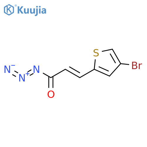 2-PROPENOYL AZIDE, 3-(4-BROMO-2-THIENYL)-, (2E)- structure