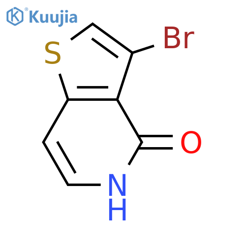 3-bromo-4H,5H-thieno[3,2-c]pyridin-4-one structure