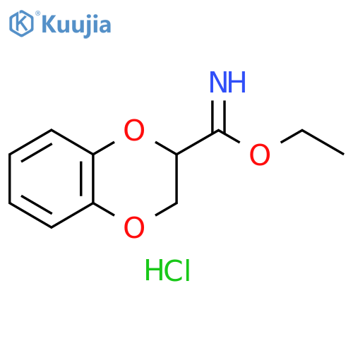 2,3-Dihydro-1,4-benzodioxin-2-carboximidic Acid Ethyl Ester Hydrochloride structure