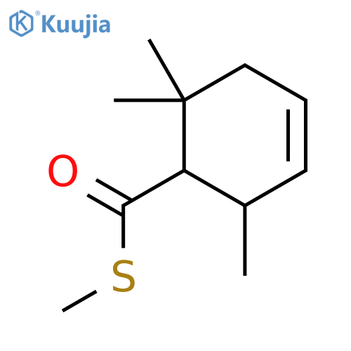 S-Methyl 2,6,6-trimethylcyclohex-3-ene-1-carbothioate structure