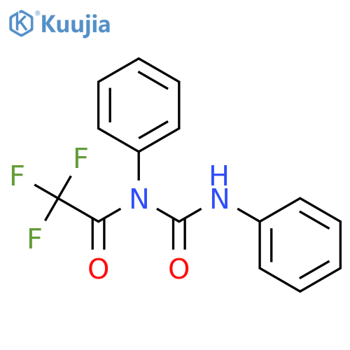 2,2,2-trifluoro-n-phenyl-n-(phenylcarbamoyl)acetamide structure