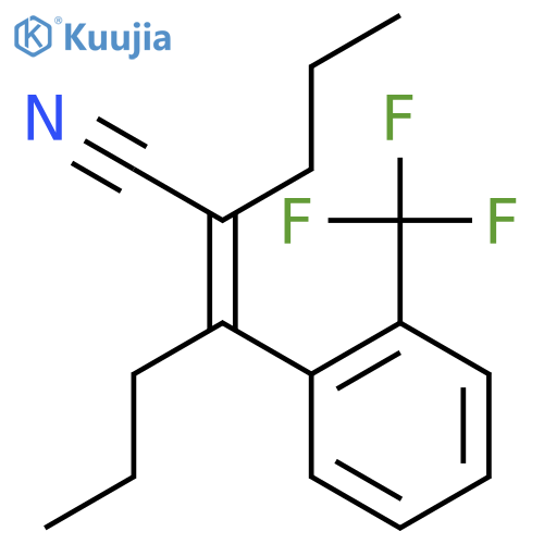 2-Hexenenitrile, 2-propyl-3-[2-(trifluoromethyl)phenyl]-, (2Z)- structure