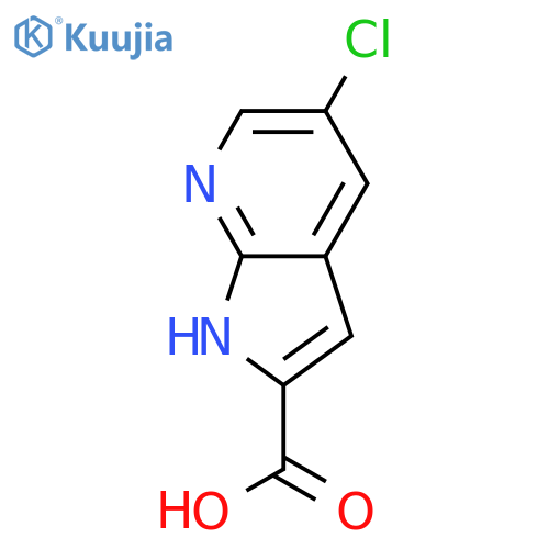 5-Chloro-1H-pyrrolo[2,3-b]pyridine-2-carboxylic acid structure