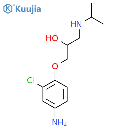 1-(4-amino-2-chlorophenoxy)-3-(propan-2-yl)aminopropan-2-ol structure