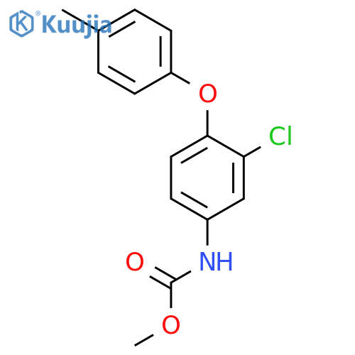 Carbamic acid, [3-chloro-4-(4-methylphenoxy)phenyl]-, methyl ester structure