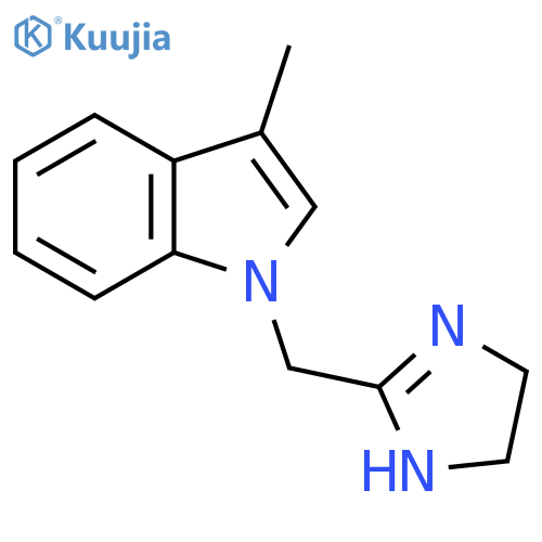 1H-Indole,1-[(4,5-dihydro-1H-imidazol-2-yl)methyl]-3-methyl- structure