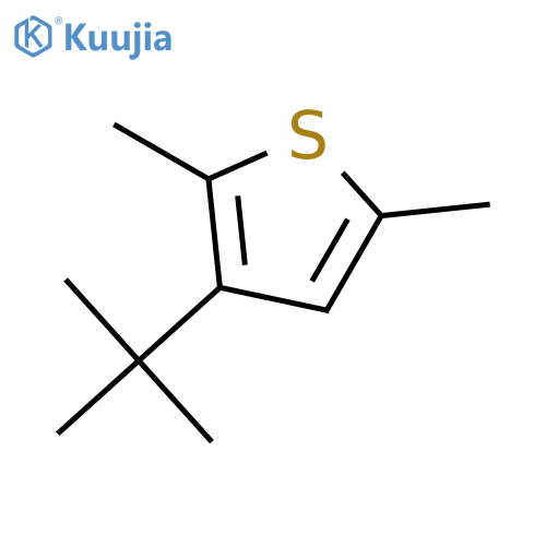 Thiophene, 3-(1,1-dimethylethyl)-2,5-dimethyl- structure