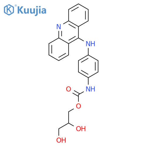 CARBAMIC ACID, [4-(9-ACRIDINYLAMINO)PHENYL]-, 2,3-DIHYDROXYPROPYL ESTER structure