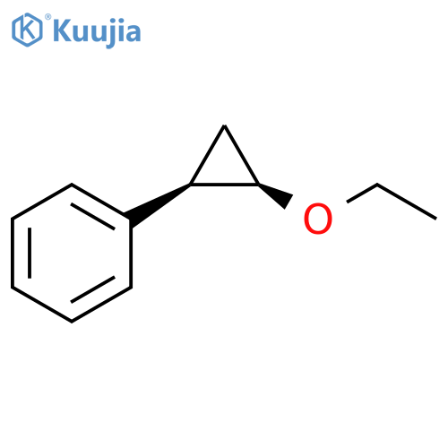 Benzene, [(1R,2R)-2-ethoxycyclopropyl]-, rel- structure