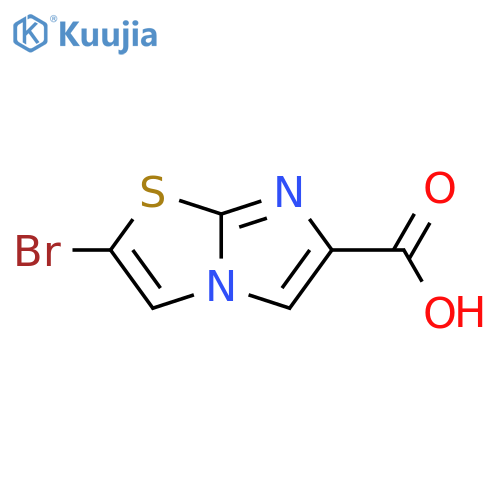 2-bromoimidazo2,1-b1,3thiazole-6-carboxylic acid structure