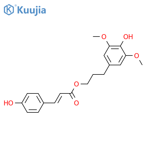 3-(3,4,5-Trihydroxyphenyl)-1-propanol; 3',5'-Di-Me ether, 1-O-(4-hydroxy-E-cinnamoyl) structure