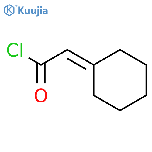 Acetyl chloride, cyclohexylidene- structure
